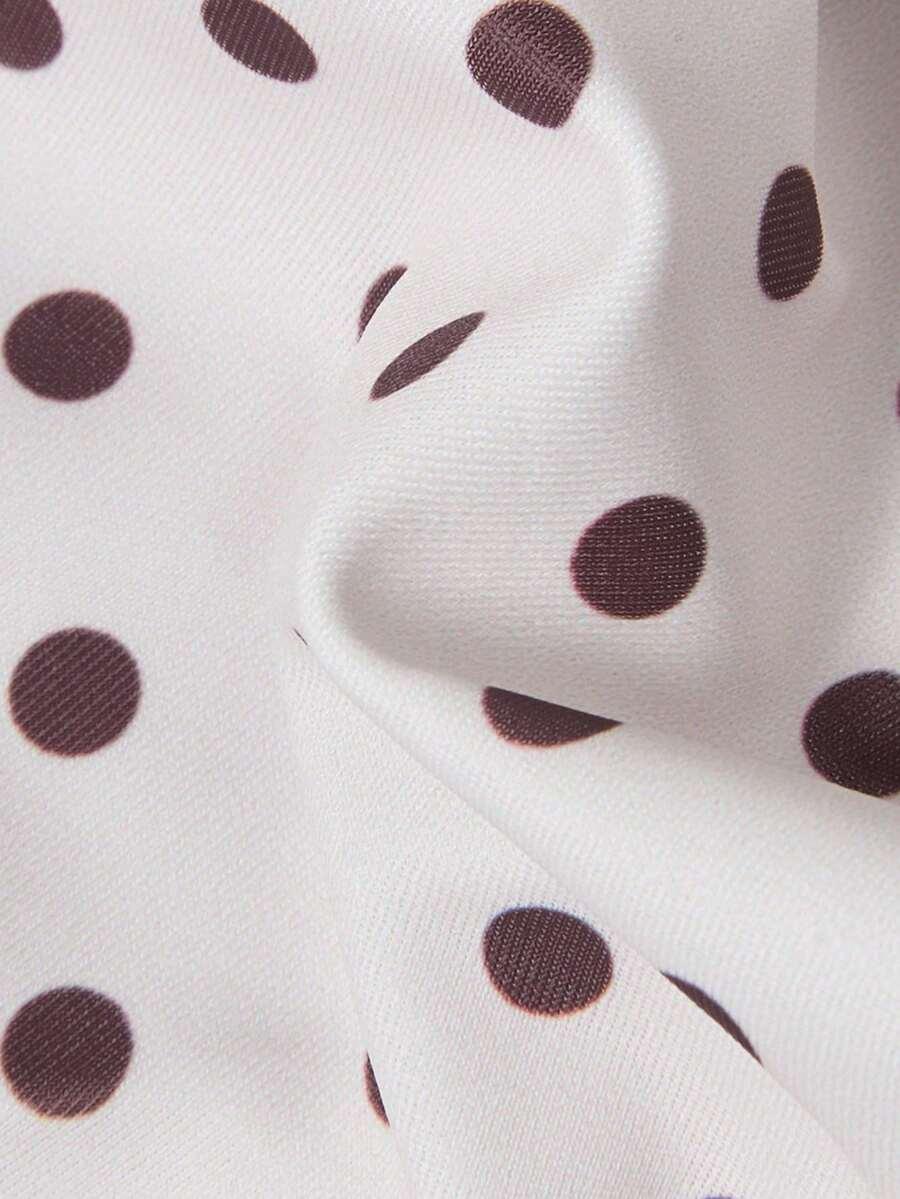 SHEIN DWUCZĘŚCIOWY STRÓJ KĄPIELOWY WZÓR GROSZKI S09__S