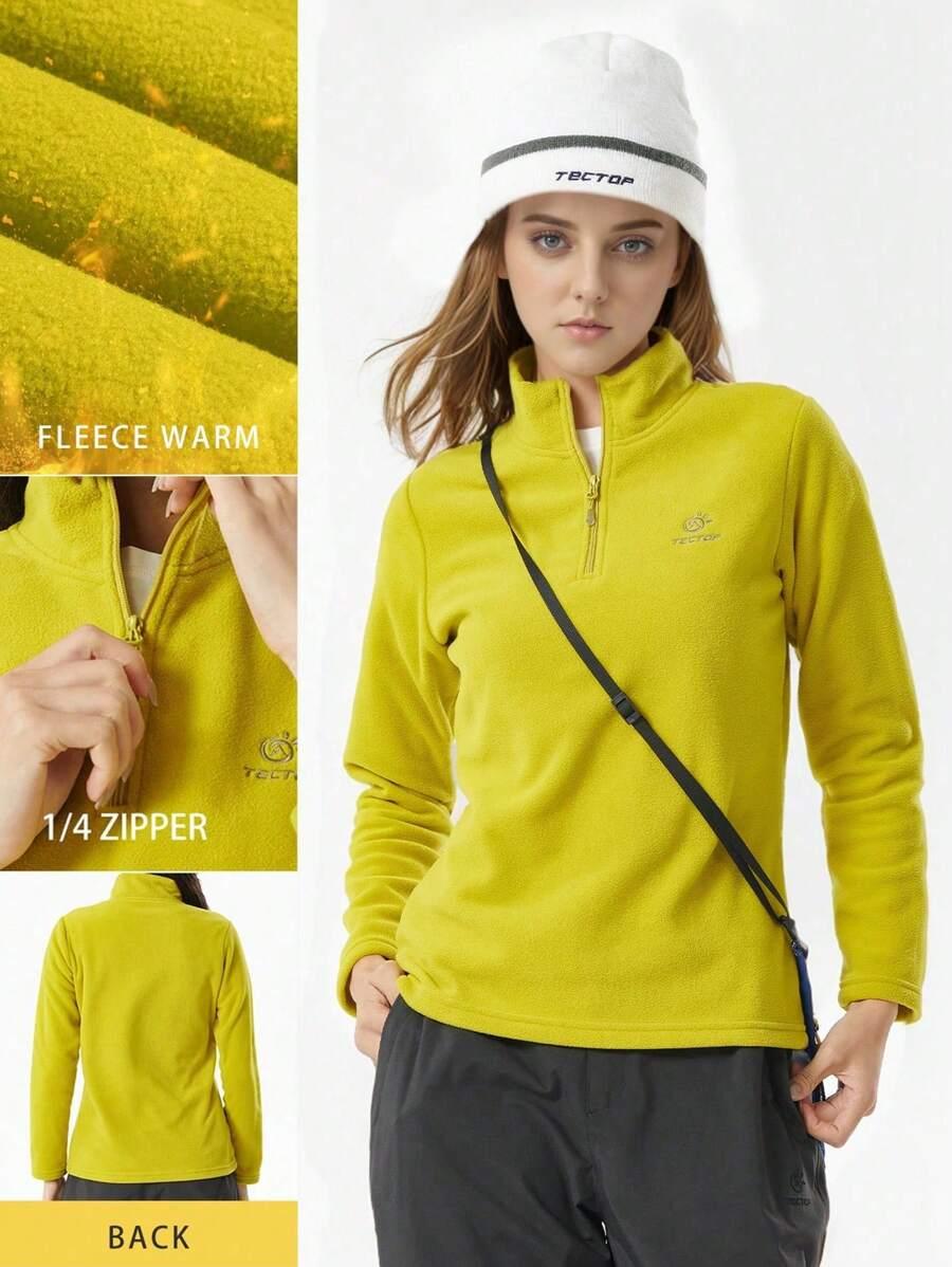 TECTOP ŻÓŁTA BLUZA POLAR STÓJKA ZAMEK PK01__M