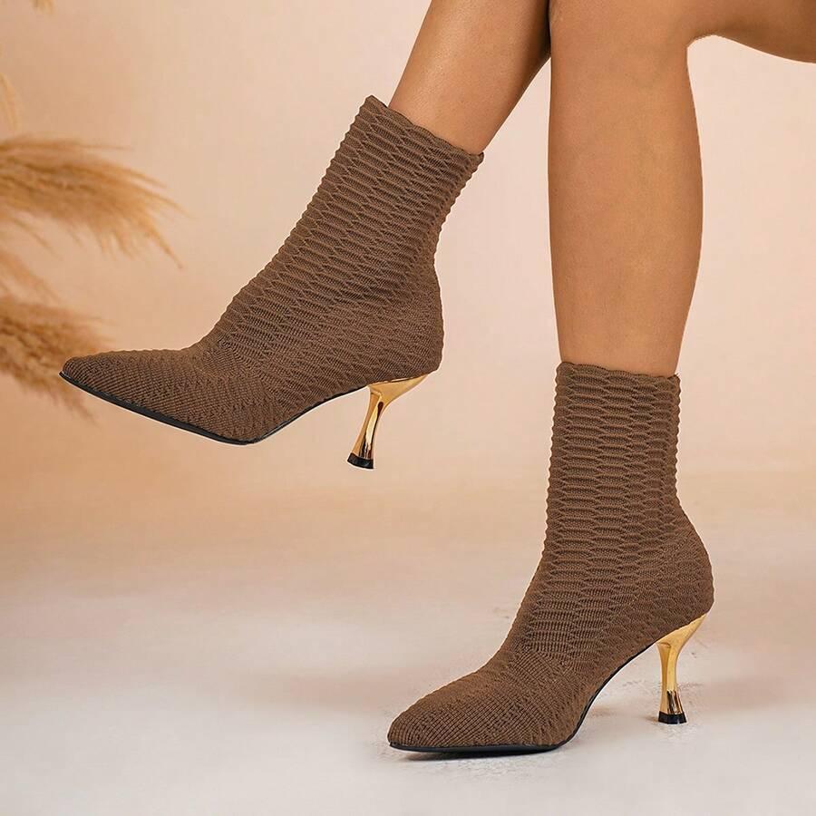 SHEIN BRĄZOWE BOTKI OBCAS W01__39,5