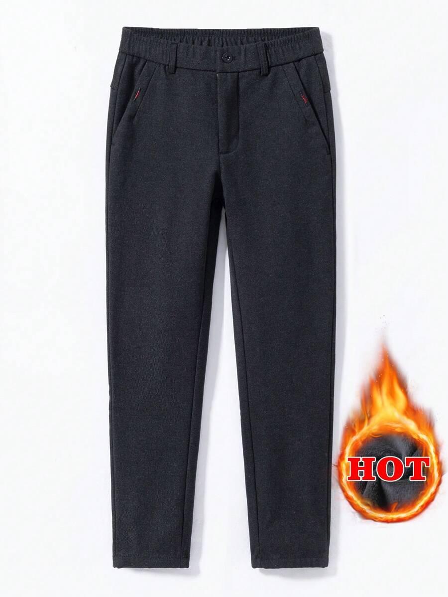SHEIN SZARE OCIEPLANE SPODNIE CASUAL S06__S