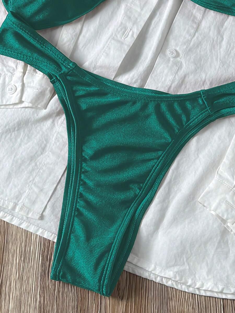 SHEIN DWUCZĘŚCIOWY STRÓJ KĄPIELOWY S09__L
