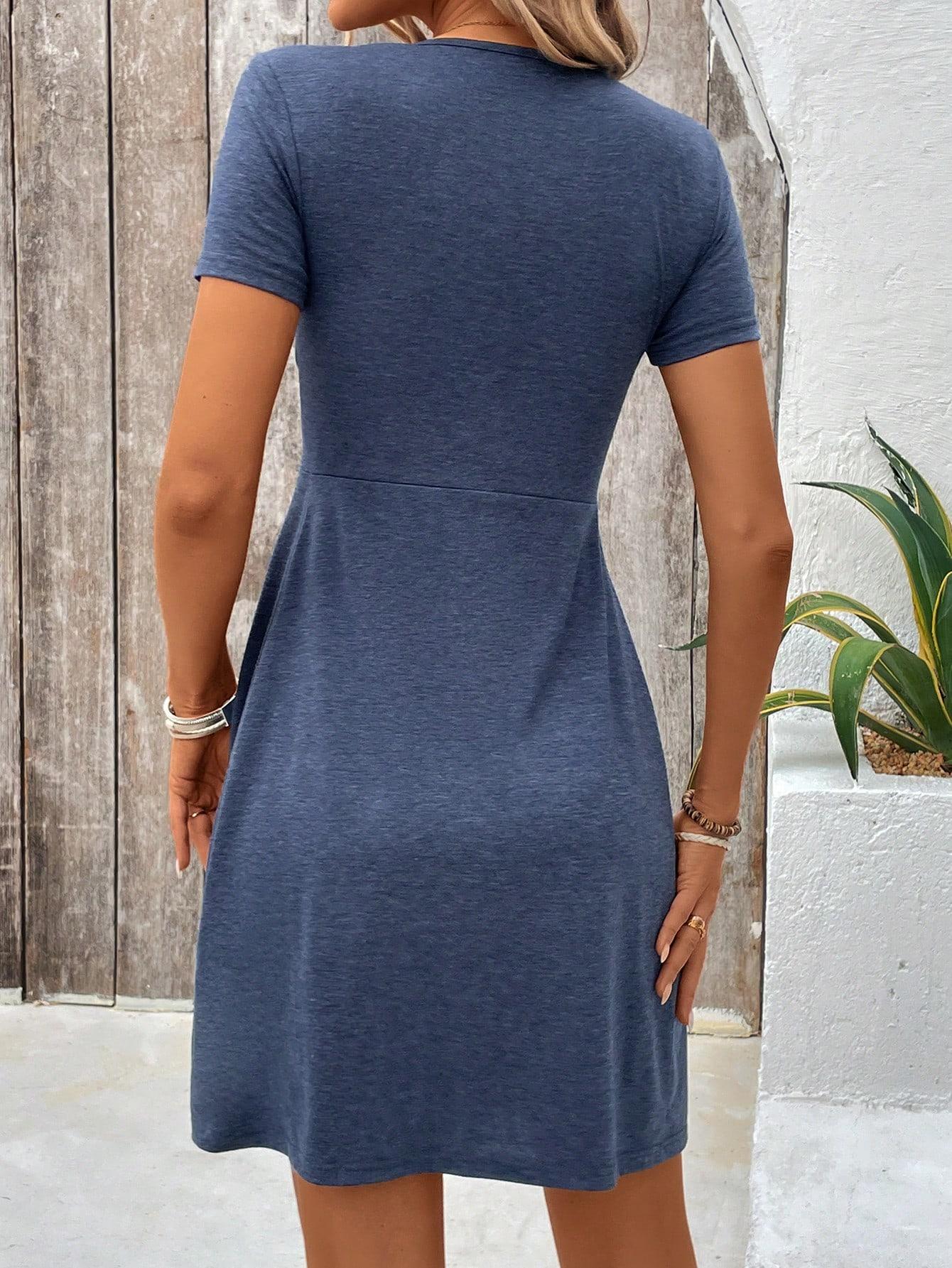 SHEIN NIEBIESKA MINI SUKIENKA S06__L
