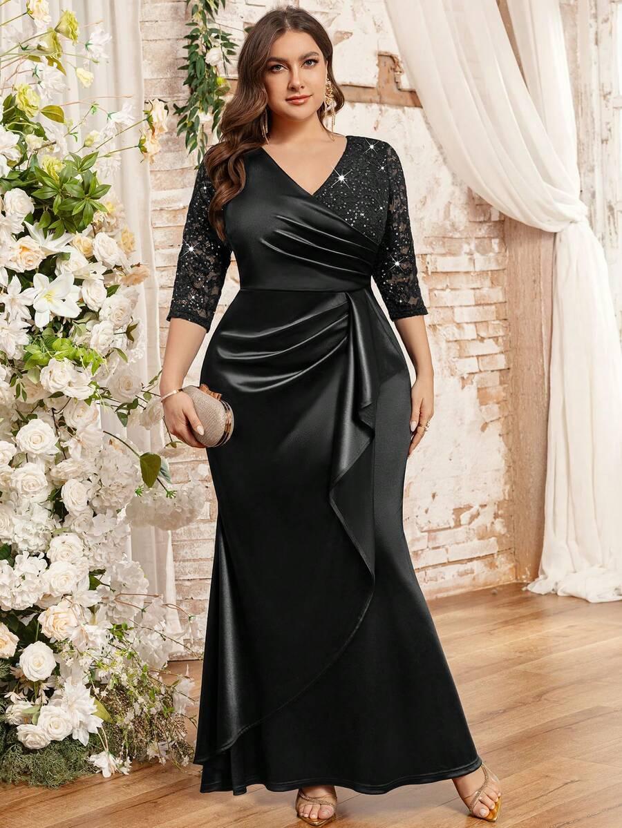 SHEIN CZARNA MAXI SUKIENKA S06__46