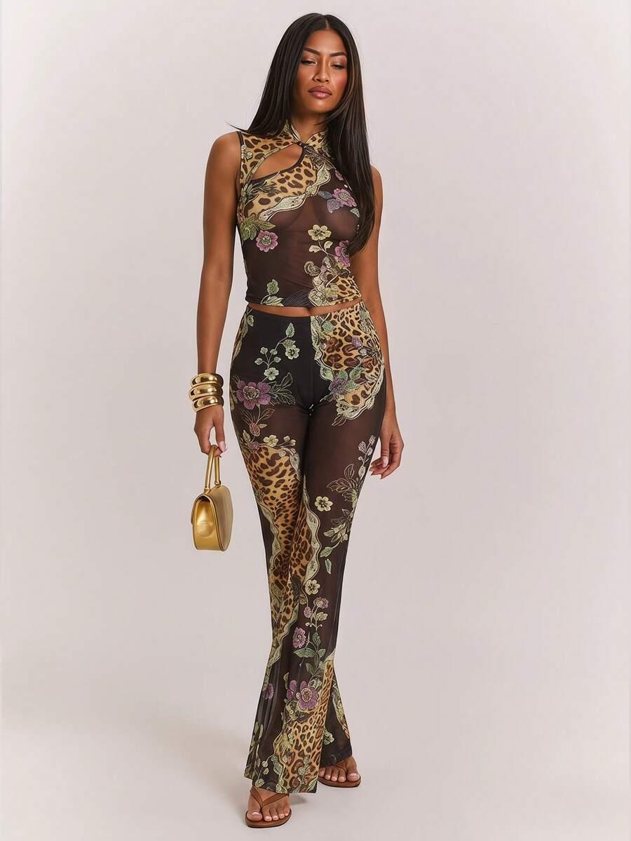 SHEIN TOP BEZ RĘKAWÓW WZÓR S06__M