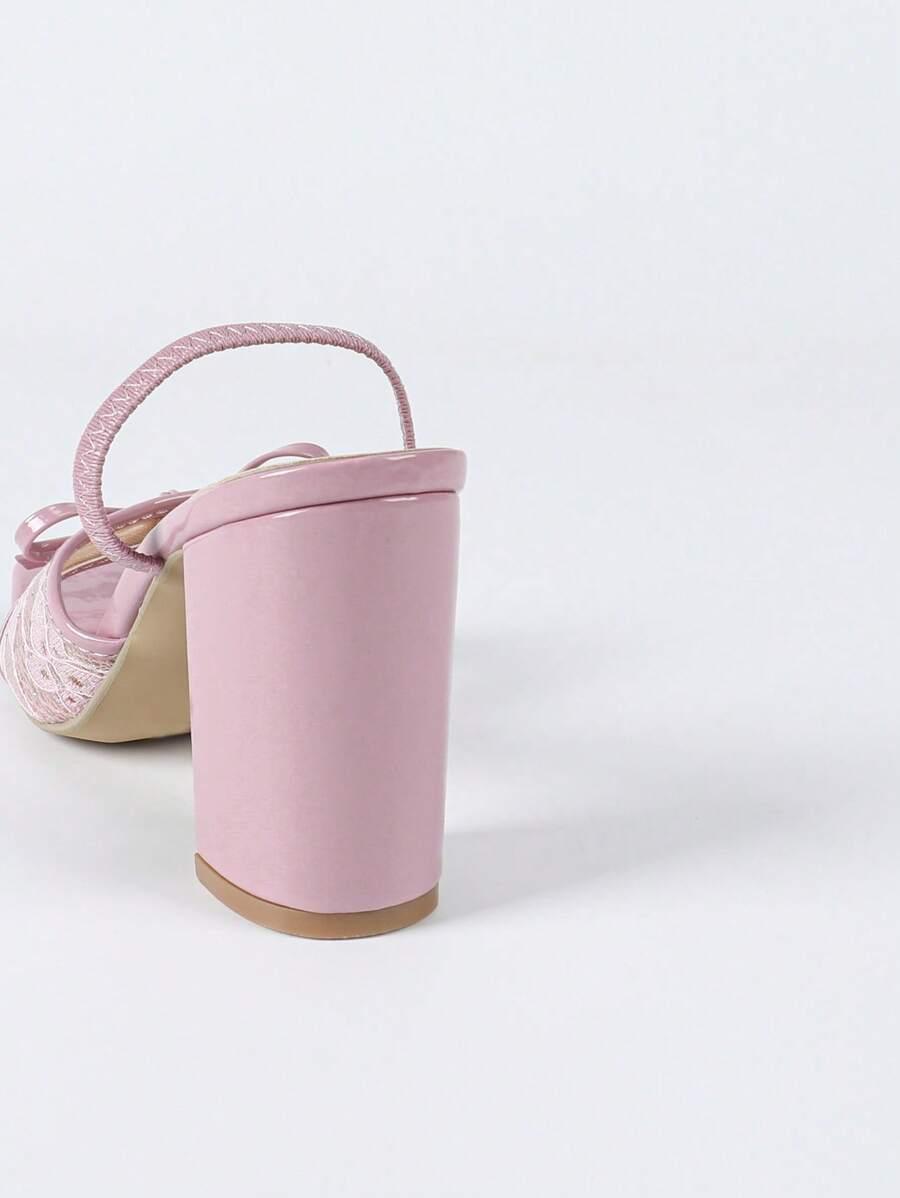 SHEIN RÓŻOWE SANDAŁY OBCAS S06__37