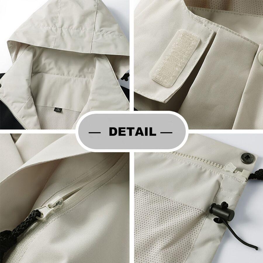SHEIN BEŻOWA KURTKA KONTRAST W01__M