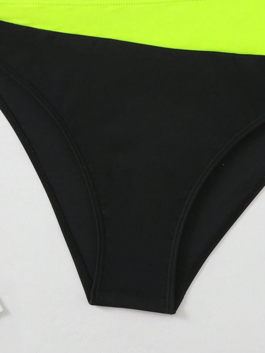 SHEIN DWUCZĘŚCIOWY STRÓJ KĄPIELOWY S09__L