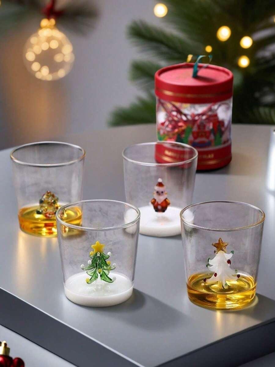 SHEIN SZKLANKA MOTYW ŚWIĄTECZNY BDD__300ML