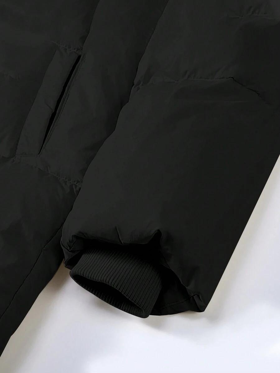 SHEIN CZARNA PIKOWANA KURTKA ZAMEK W01__48