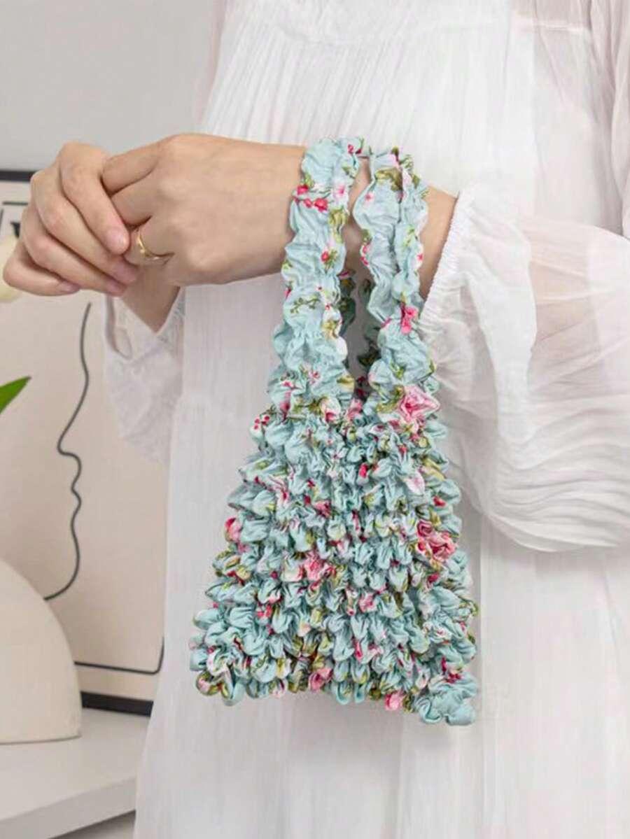 SHEIN ELASTYCZNA TORBA WZÓR KWIATY S07__