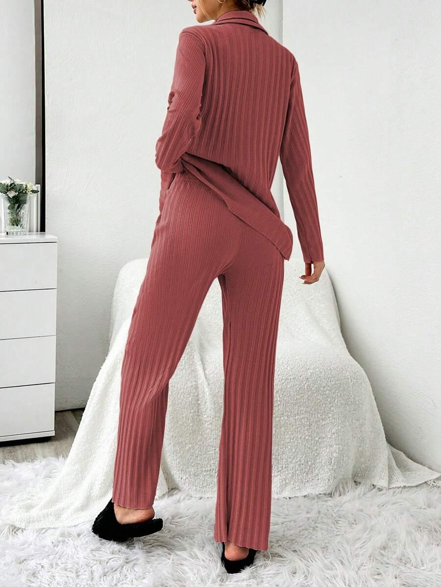 SHEIN RÓŻOWA PIŻAMA KOMPLET S06__S