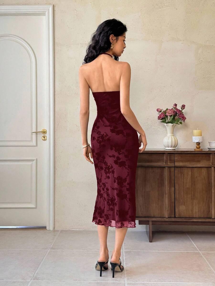 EASTFLAIR2 CZERWONA MIDI SUKIENKA S06__L
