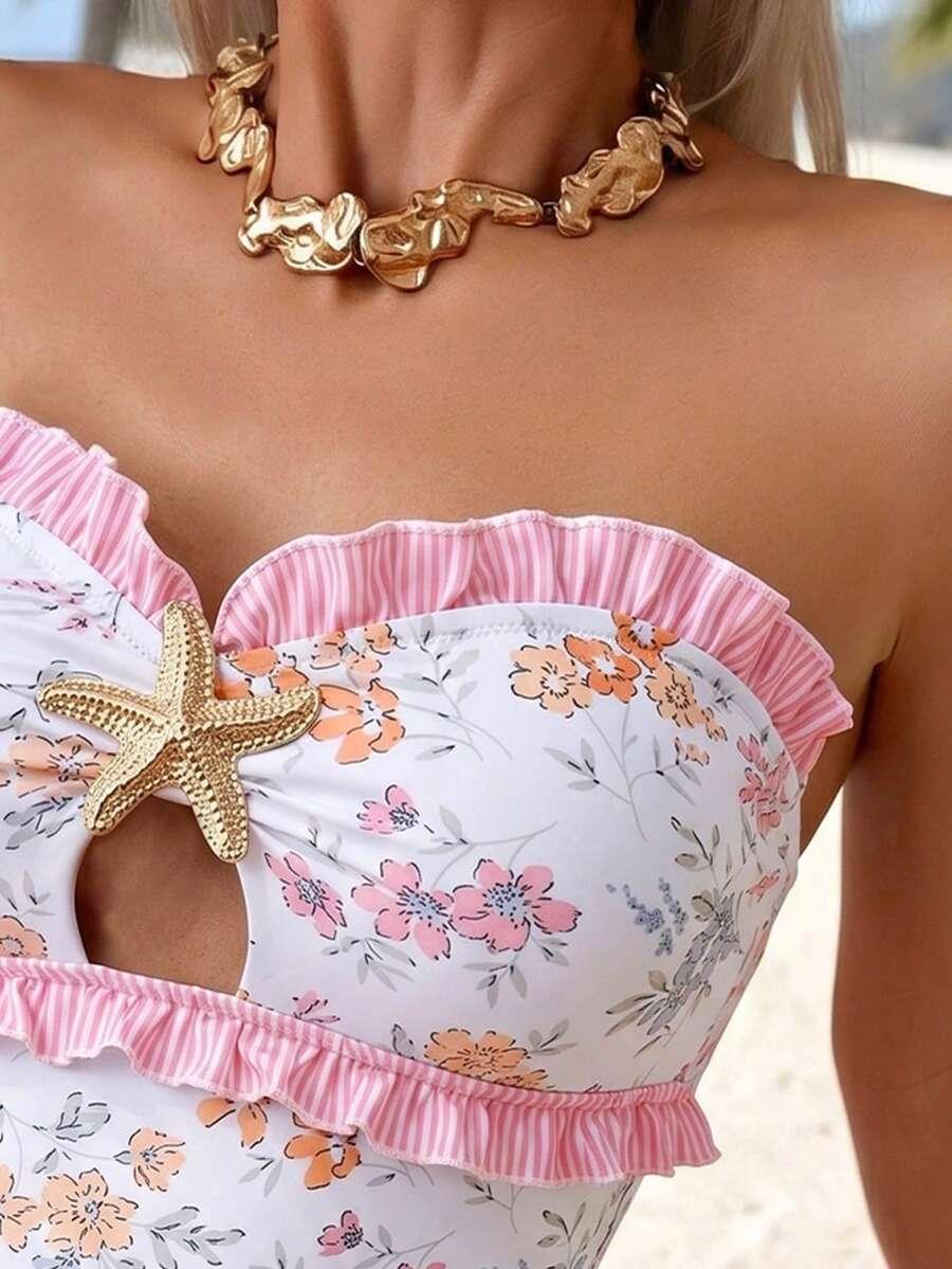 BONVOYETTE JEDNOCZĘŚCIOWY STRÓJ KĄPIELOWY PRINT S09__XL