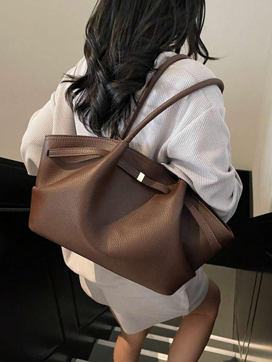 SHEIN BRĄZOWA TOREBKA IMITACJA SKÓRY S07__41X21