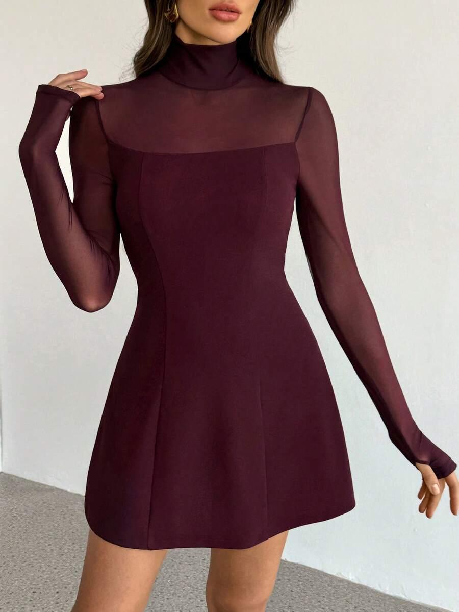 SHEIN BORDOWA MINI SUKIENKA S06__L