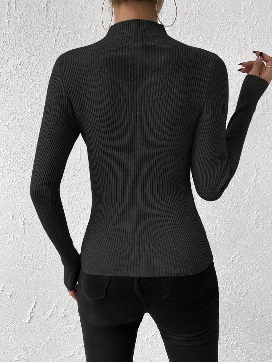 SHEIN CZARNY SWETER PRĄŻKI S06__S