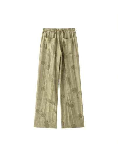 SHEIN ZIELONE SPODNIE PROSTA NOGAWKA S06__M