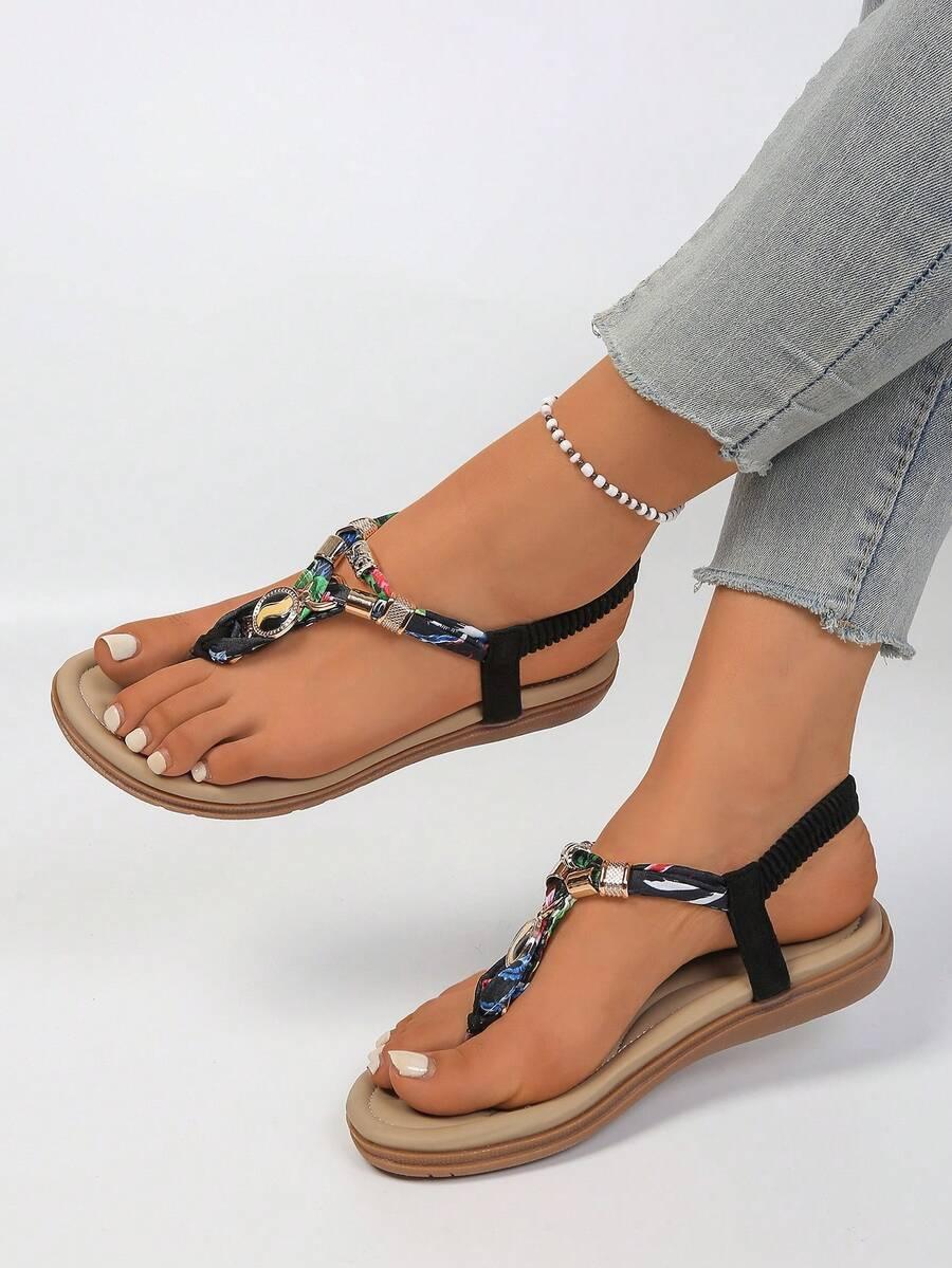 SHEIN CZARNE SANDAŁY PŁASKI OBCAS S06__36,5