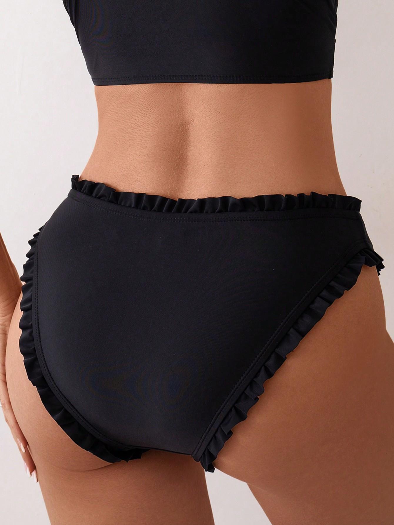 SHEIN CZARNY DÓŁ OD BIKINI S09__XXL
