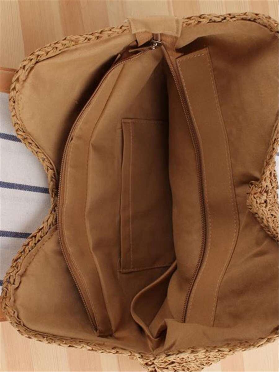 SHEIN BRĄZOWA TOREBKA NA RAMIĘ S07__37X2X33CM