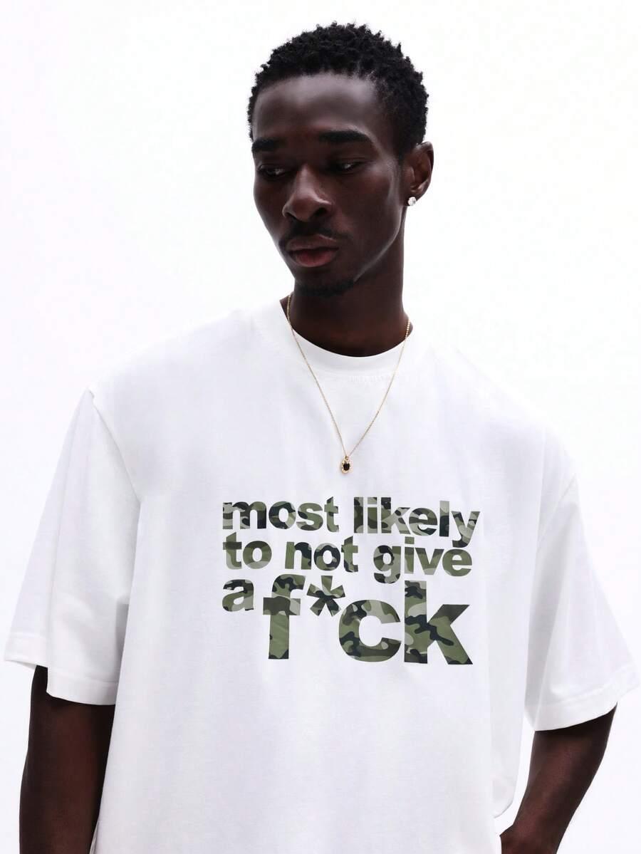 SUMWON BIAŁY T-SHIRT NADRUK S06__XS