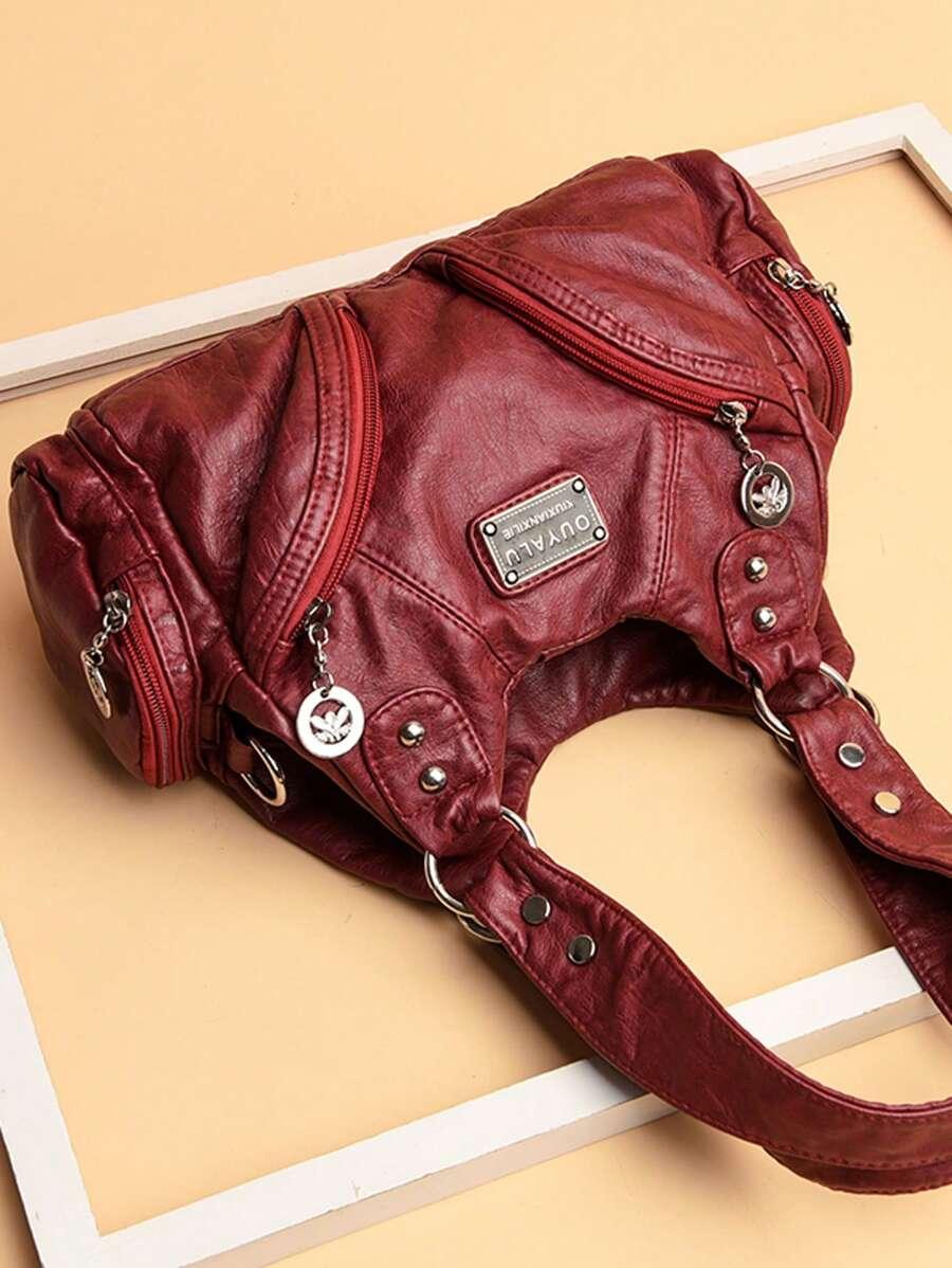 SHEIN BORDOWA TOREBKA IMITACJA SKÓRY S07__29X11X22