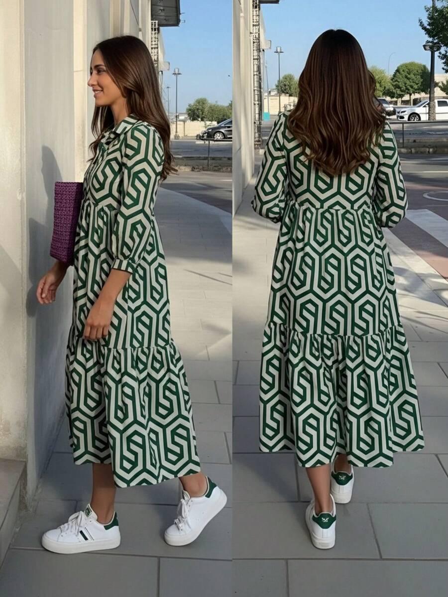SHEIN ZIELONA SUKIENKA KONTRAST S06__L