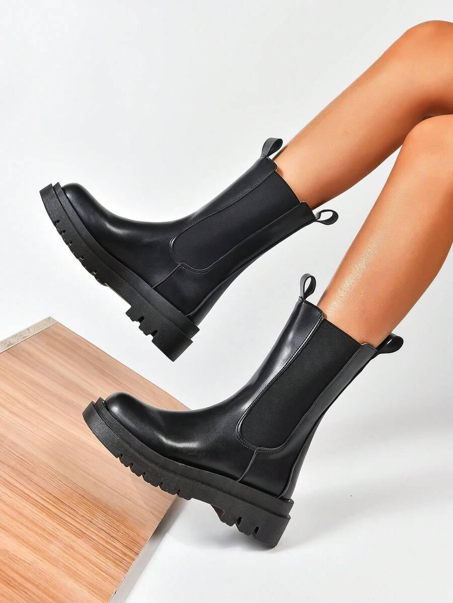SHEIN CZARNE WYSOKIE BOTKI W01__38