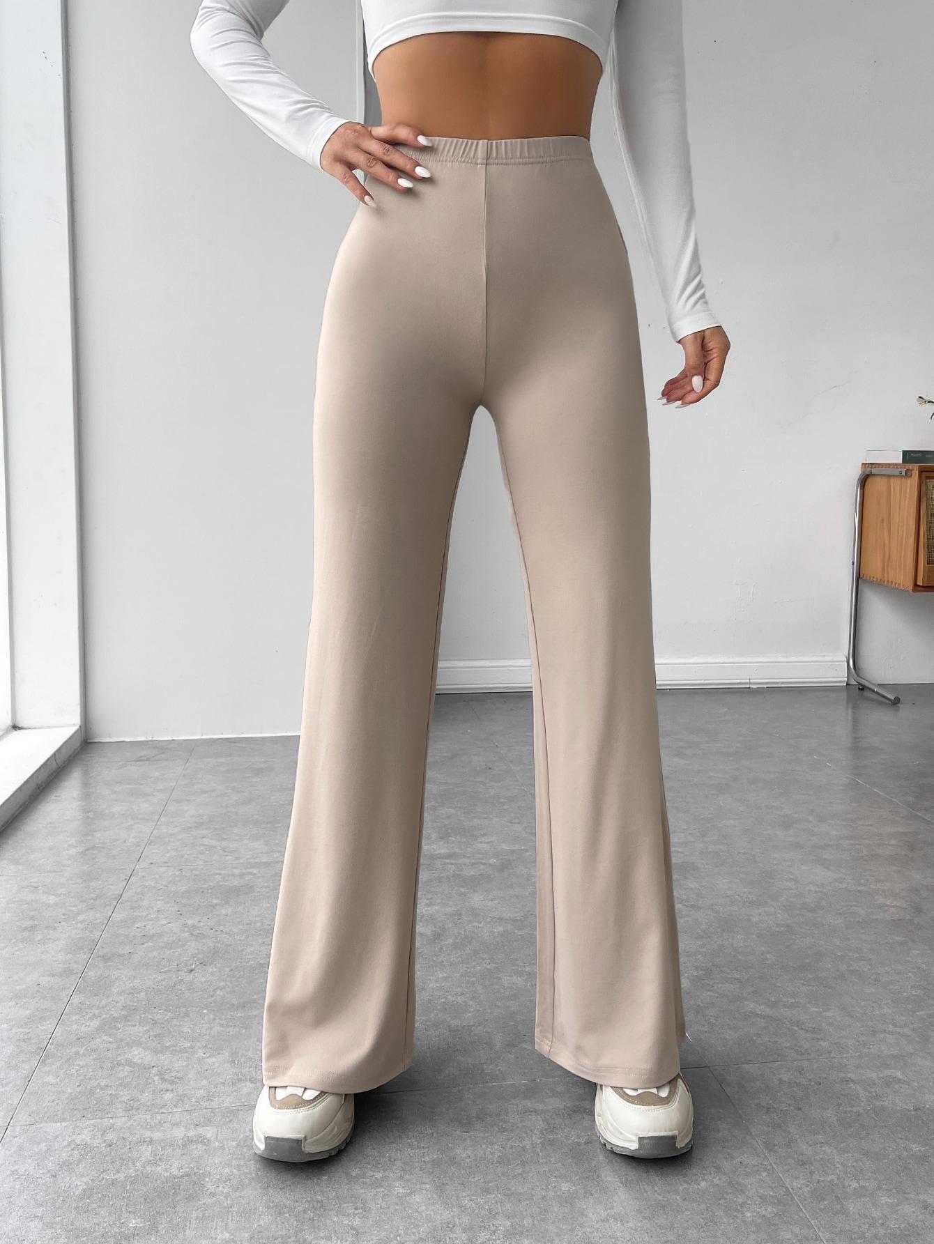 SHEIN BEŻOWE SPODNIE CASUAL S06__S
