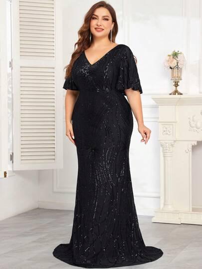SHEIN CZARNA MAXI SUKIENKA S06__52