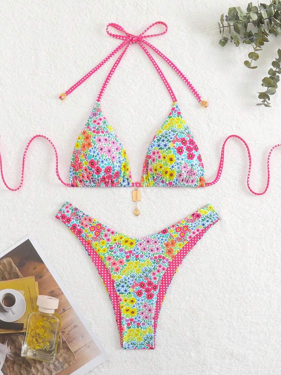 SHEIN DWUCZĘŚCIOWY STRÓJ KĄPIELOWY S09__M