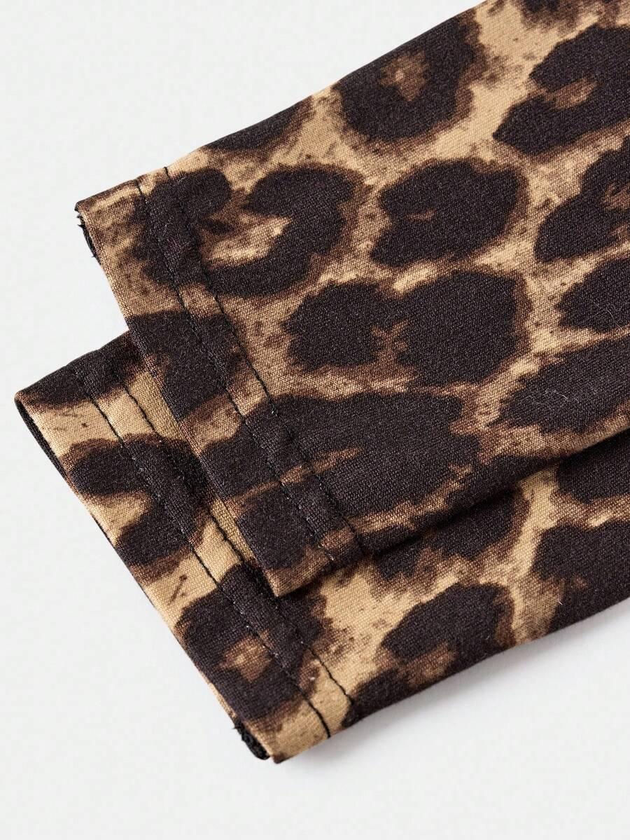 SHEIN MINI SUKIENKA ANIMAL PRINT S06__140-146