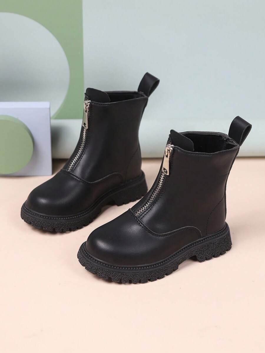 SHEIN CZARNE BOTKI ZIP W01__37