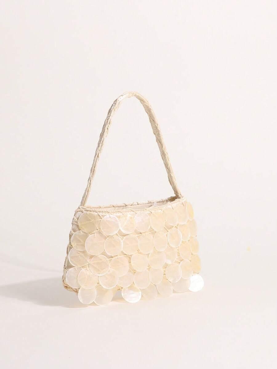 SHEIN BEŻOWA TOREBKA KOPERTÓWKA S07__24X14