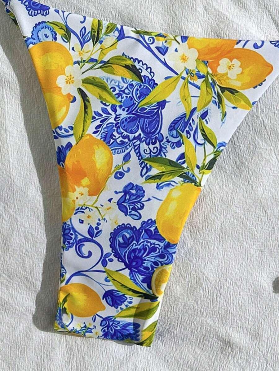 SHEIN DWUCZĘŚCIOWY STRÓJ KĄPIELOWY WZÓR S09__S