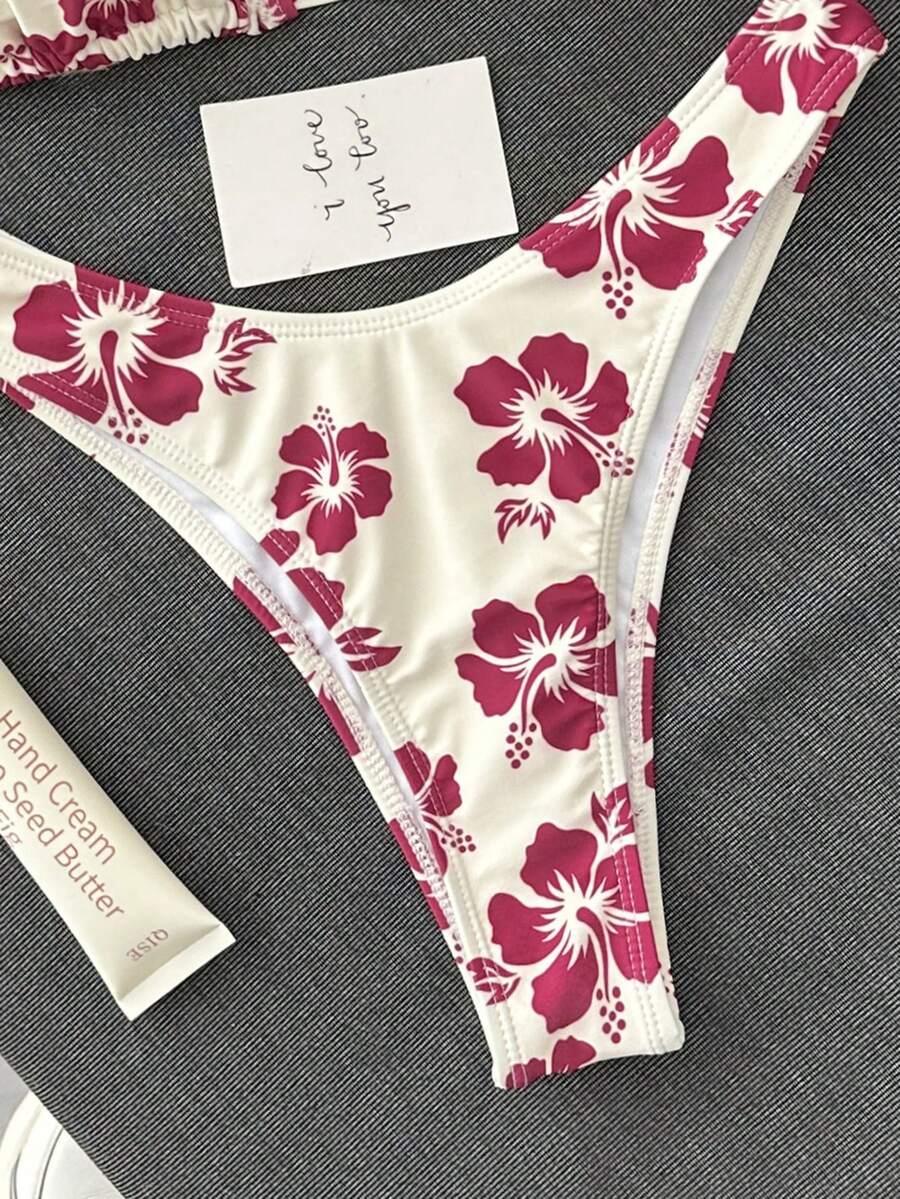 SWIM MOD DWUCZĘŚCIOWY STRÓJ KĄPIELOWY KWIATY S09__S
