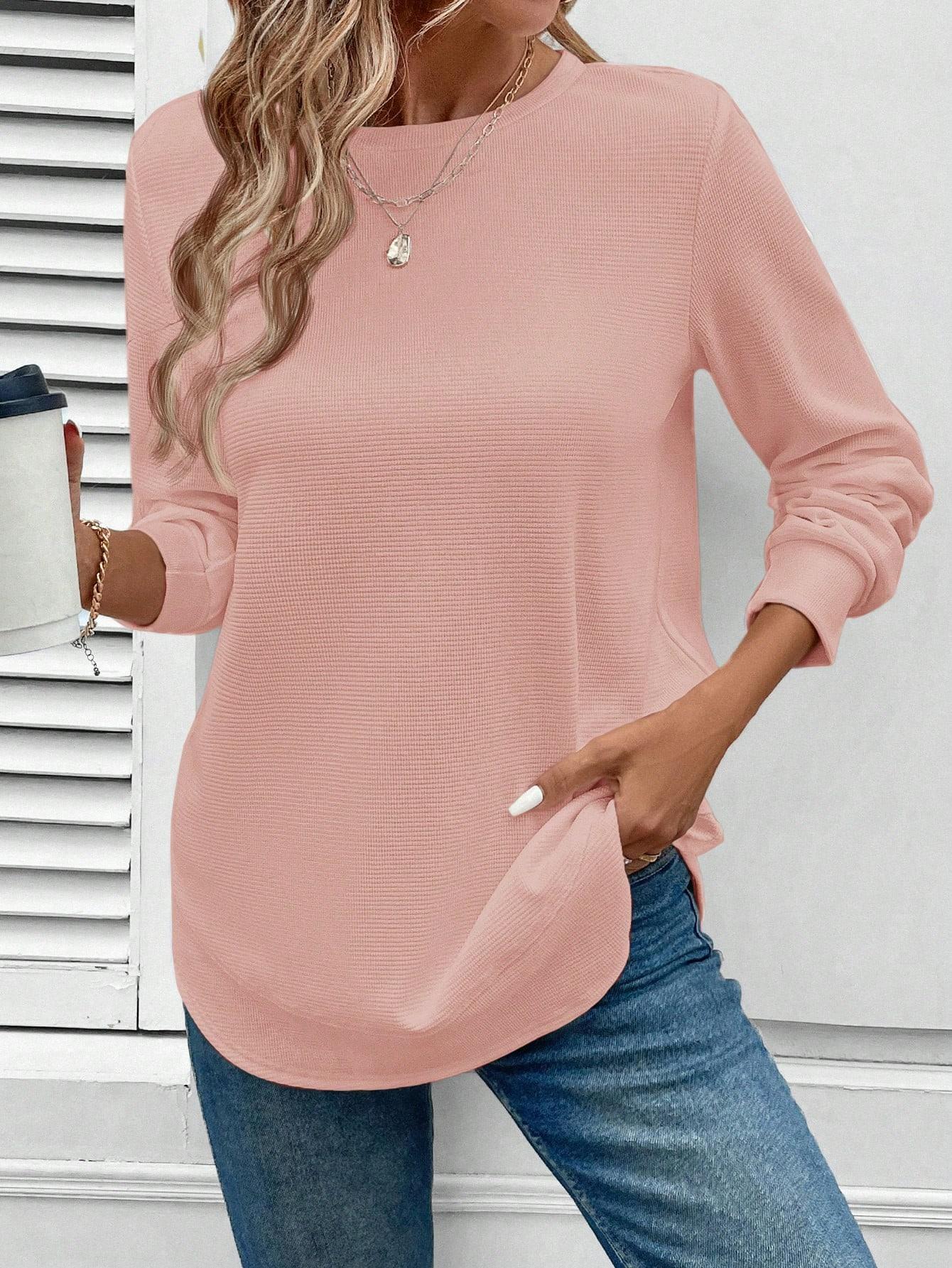 SHEIN BLUZKA Z DŁUGIM RĘKAWEM