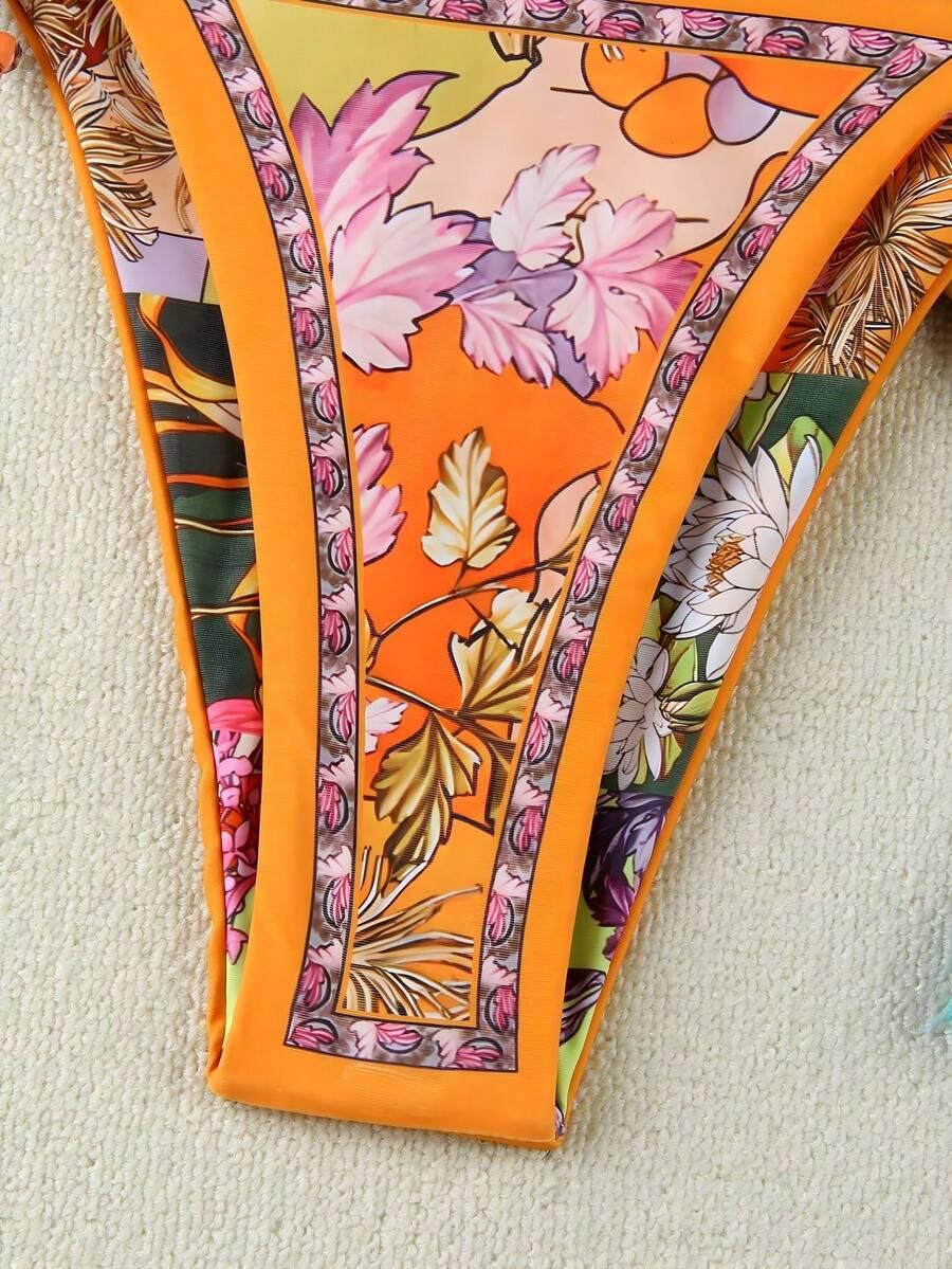 SHEIN DWUCZĘŚCIOWY STRÓJ KĄPIELOWY WZÓR S09__S