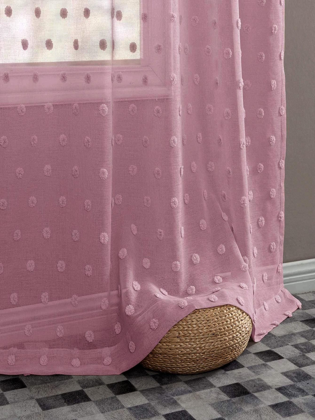 SHEIN RÓŻOWA POJEDYNCZA ZASŁONA S07__150X250