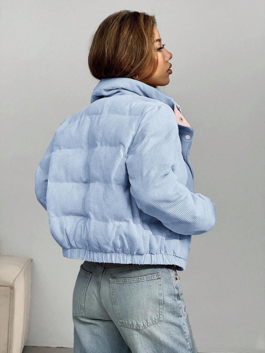 SHEIN NIEBIESKA PIKOWANA KURTKA W01__XS