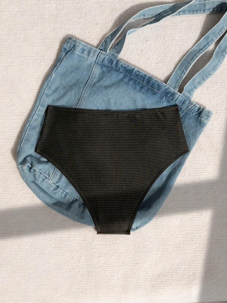 SHEIN CZARNY DÓŁ OD BIKINI S09__M