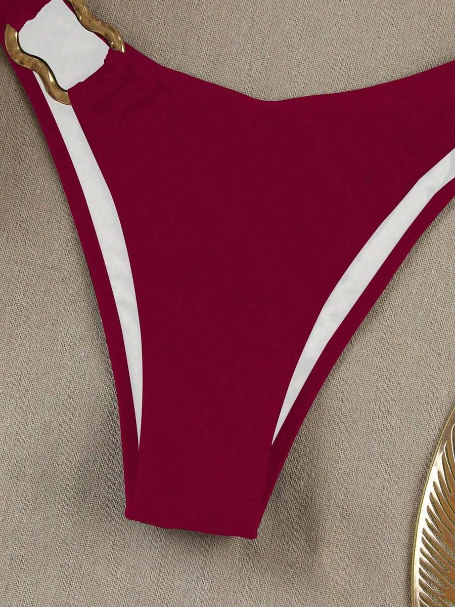 SHEIN DWUCZĘŚCIOWY STRÓJ KĄPIELOWY S09__L