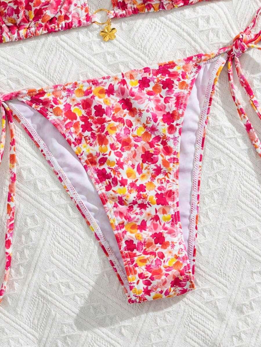 SHEIN DWUCZĘŚCIOWY STRÓJ KĄPIELOWY S09__L