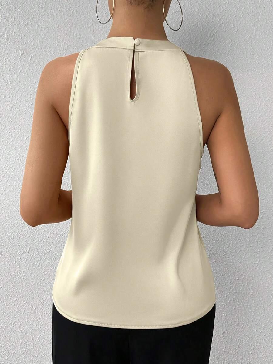 SHEIN KREMOWY TOP ODKRYTE RAMIONA S06__XS