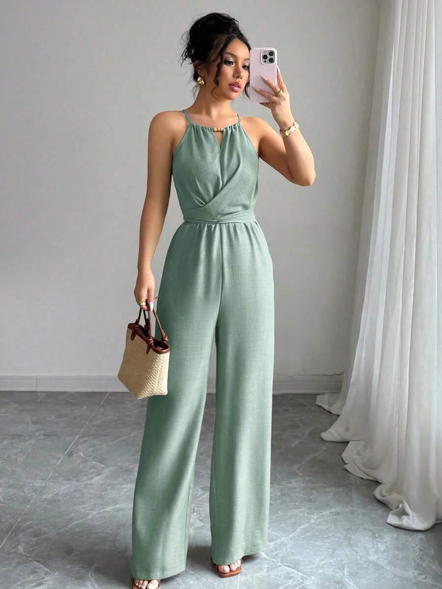 SHEIN ZIELONY KOMBINEZON CASUAL