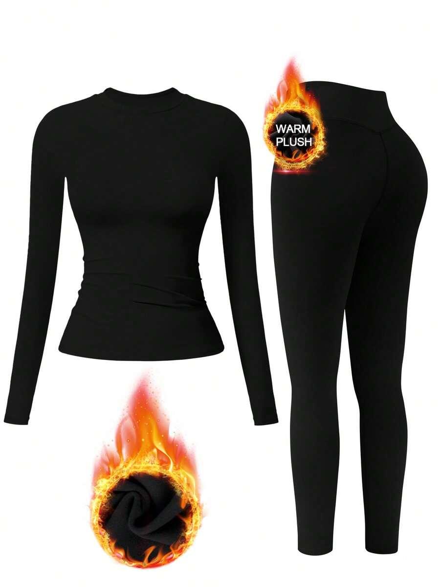 SHEIN KLASYCZNE CZARNE LEGGINSY S06__M