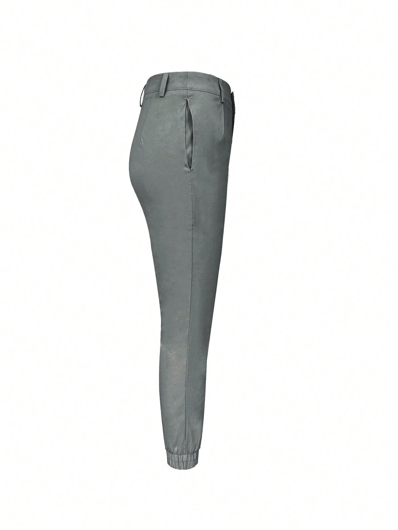 SHEIN SZARE SPODNIE WYSOKI STAN S06__XL