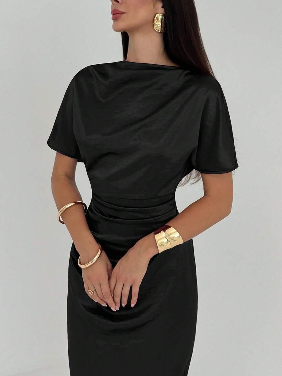 ALORUH CZARNA MAXI SUKIENKA S06__S