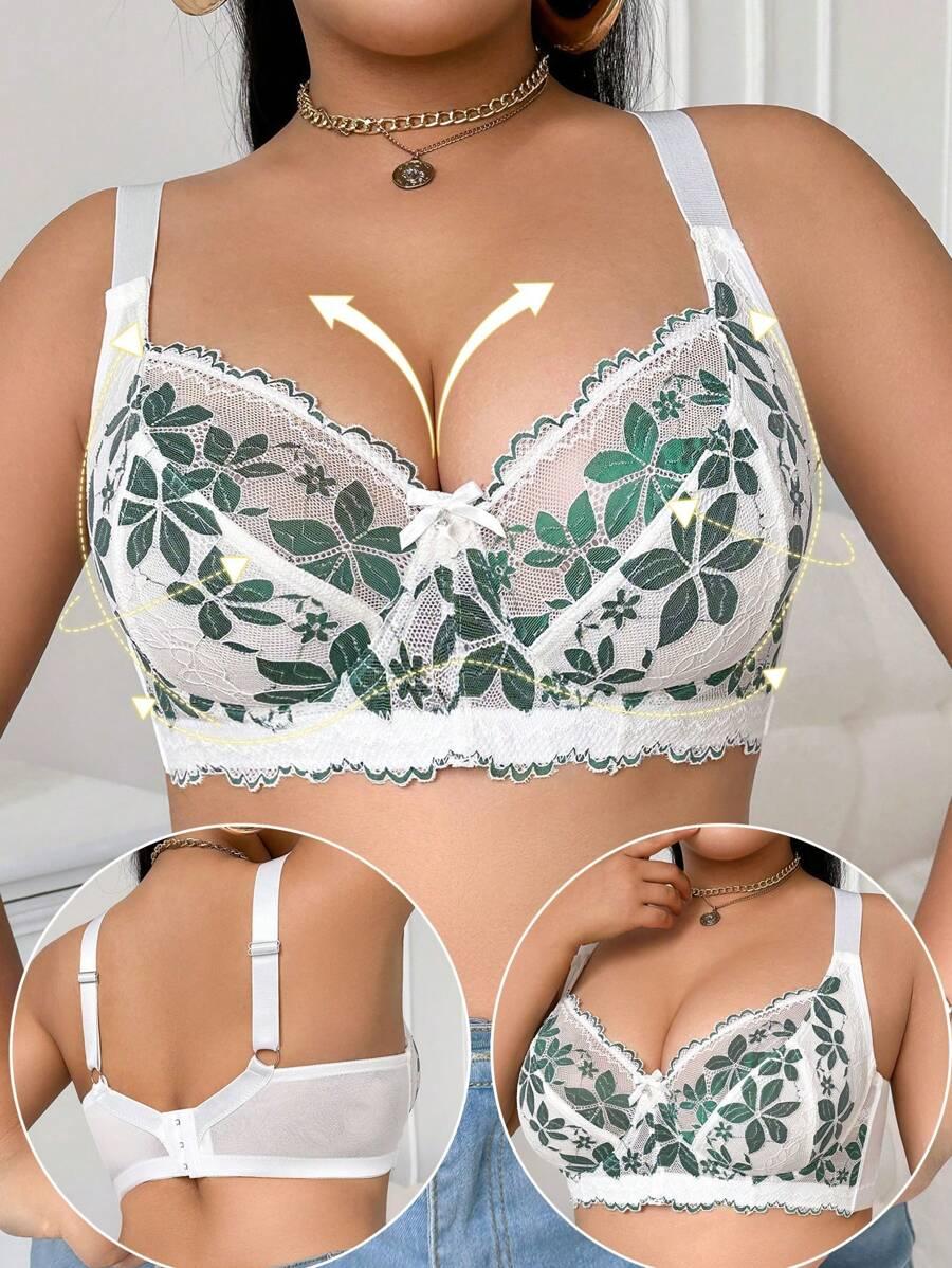 SHEIN KORONKOWY BIUSTONOSZ WZÓR PK01__95F