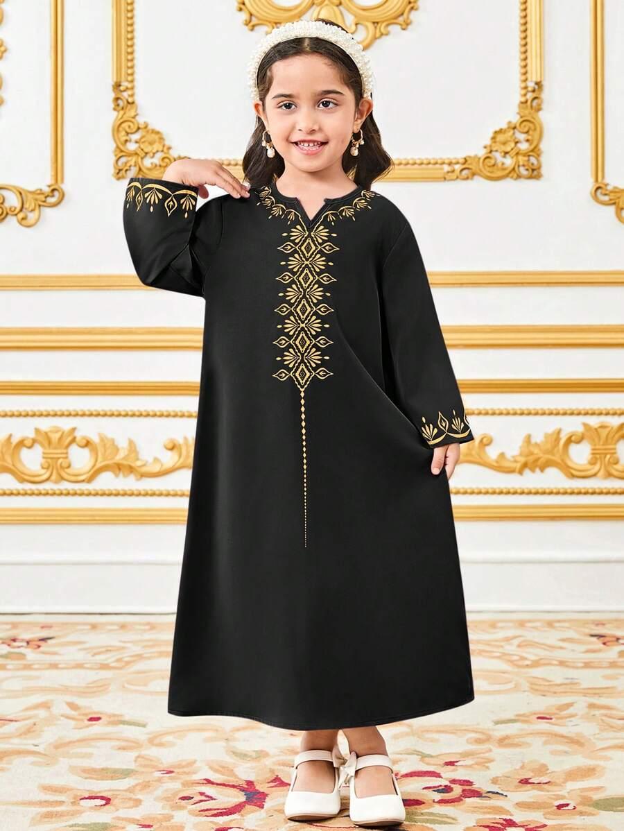 SHEIN CZARNA SUKIENKA DŁUGI RĘKAW S06__104-110